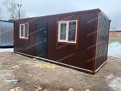 Фото Блок-контейнер Металлический БК-25 Вагонка 6х2.4 RAL 8017 №1