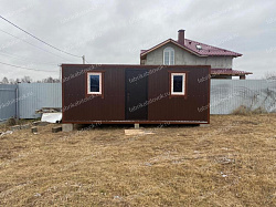 Фото Блок-контейнер Металлический БК-22 Вагонка 6х2.4 Распашонка RAL 8017 (АРЕНДА 1МЕС) №2